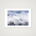 Aiguille du Midi Ski Station shrouded in Cloud: The Ice Palace — A4 (30×21cm) Print only