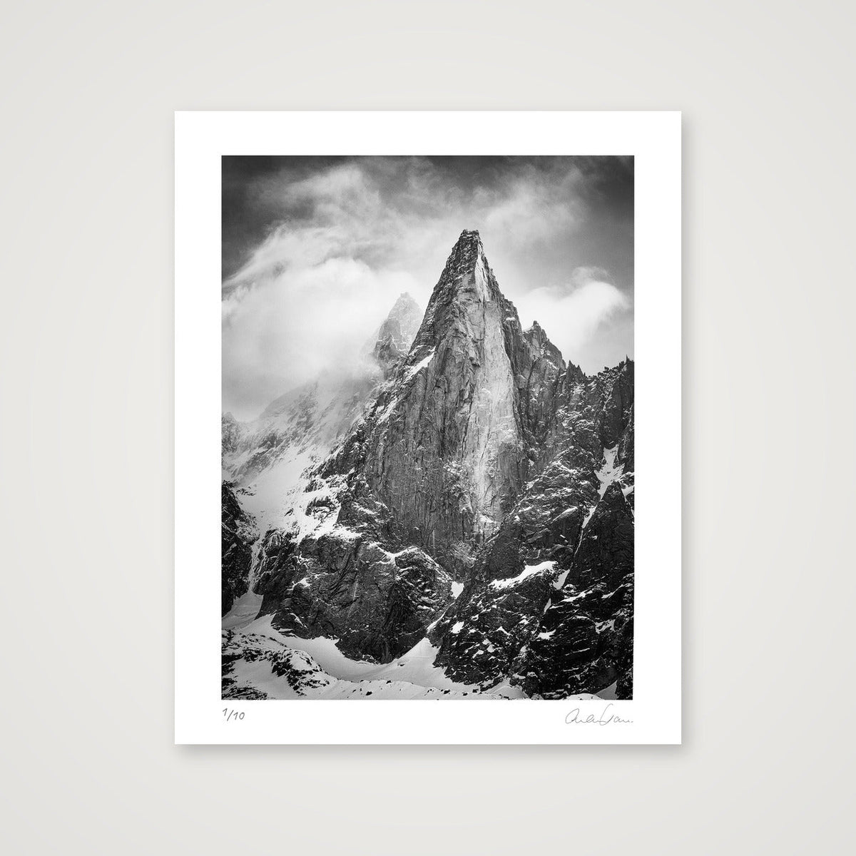 The Dru, Chamonix Mont Blanc — 40×50cm Print only