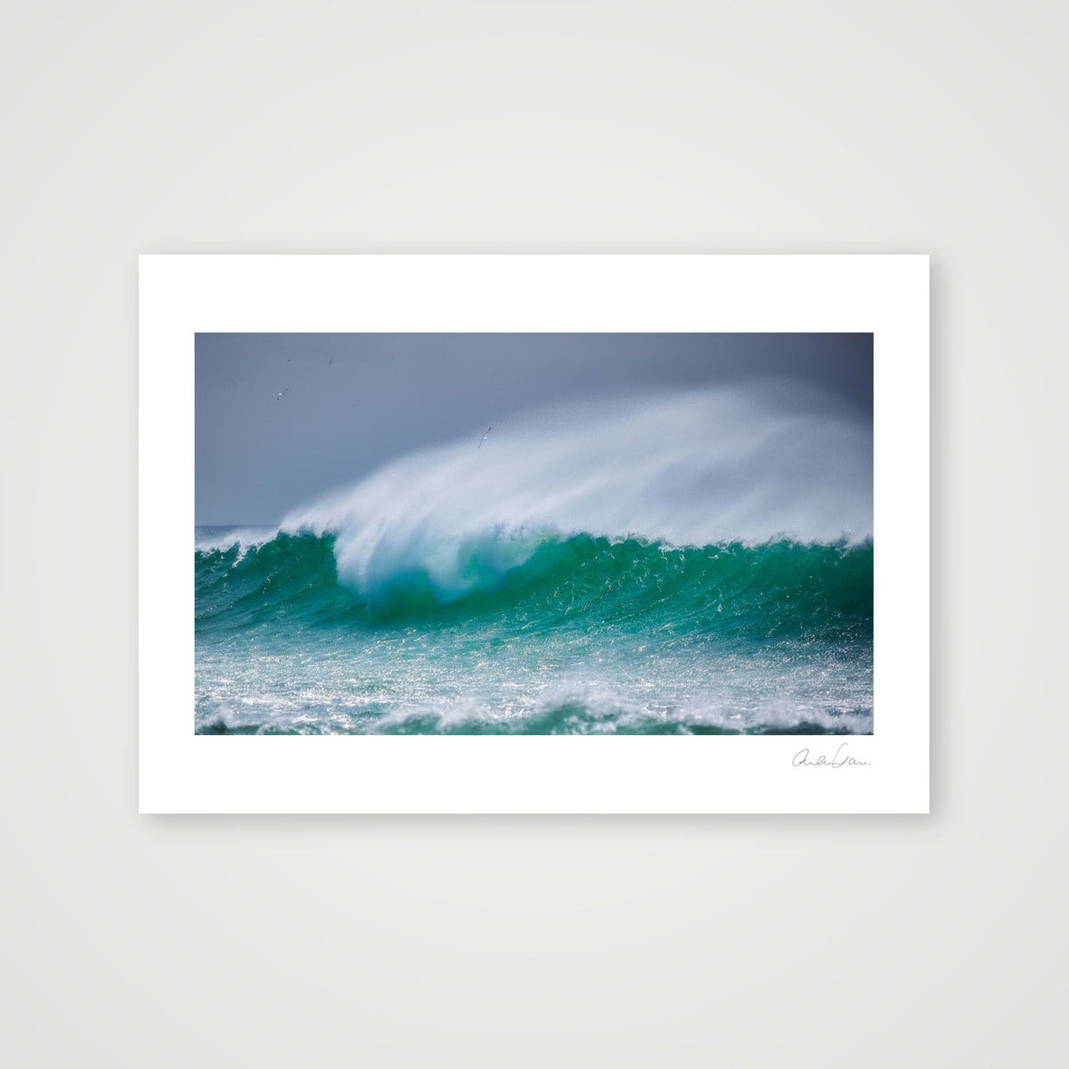 A Huge Wave Crashes on Hoy Island: Riding on the Crest of a Wave — A4 (30×21cm) Print only
