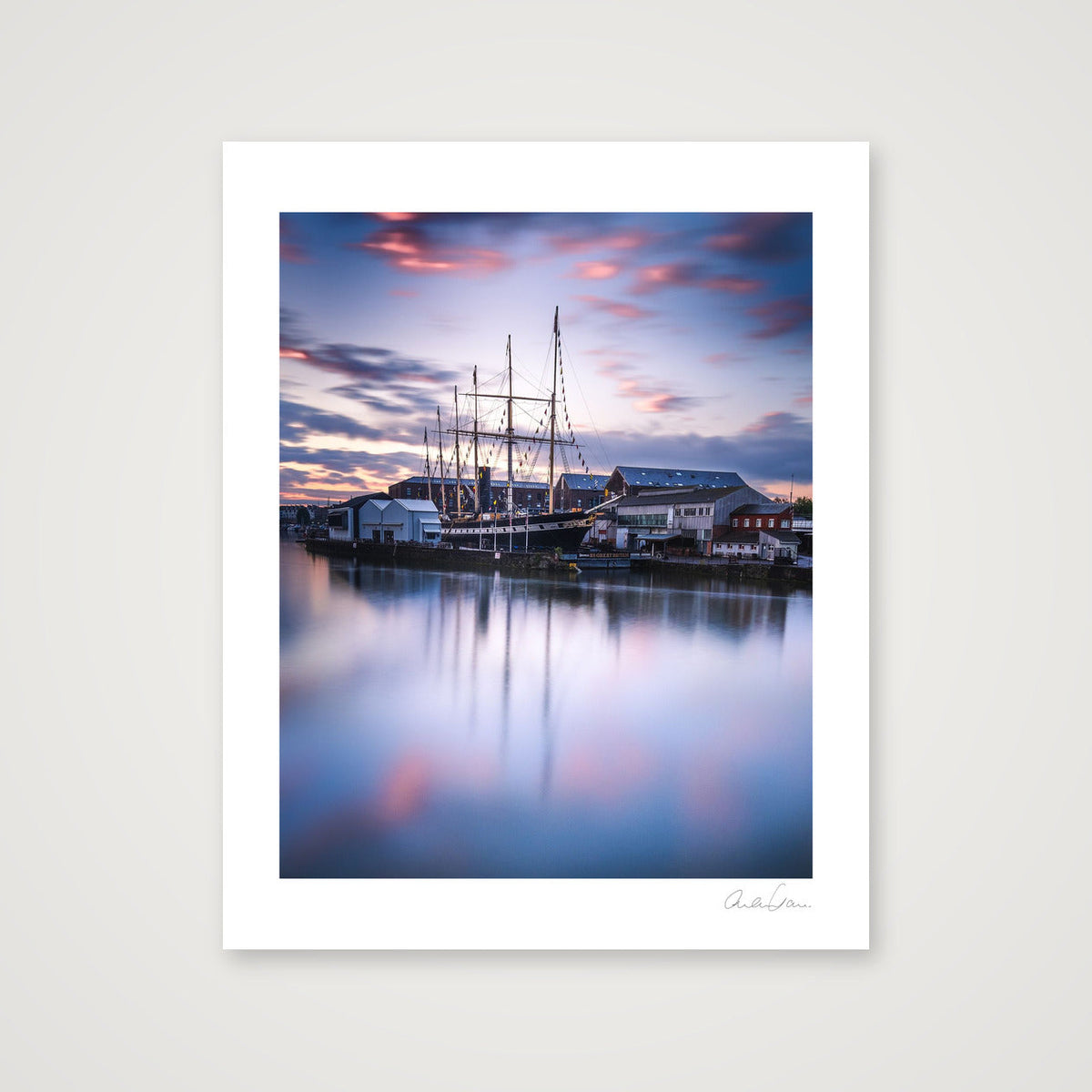 SS Great Britain at Sunset, Bristol Harbourside — 40×50cm Print only