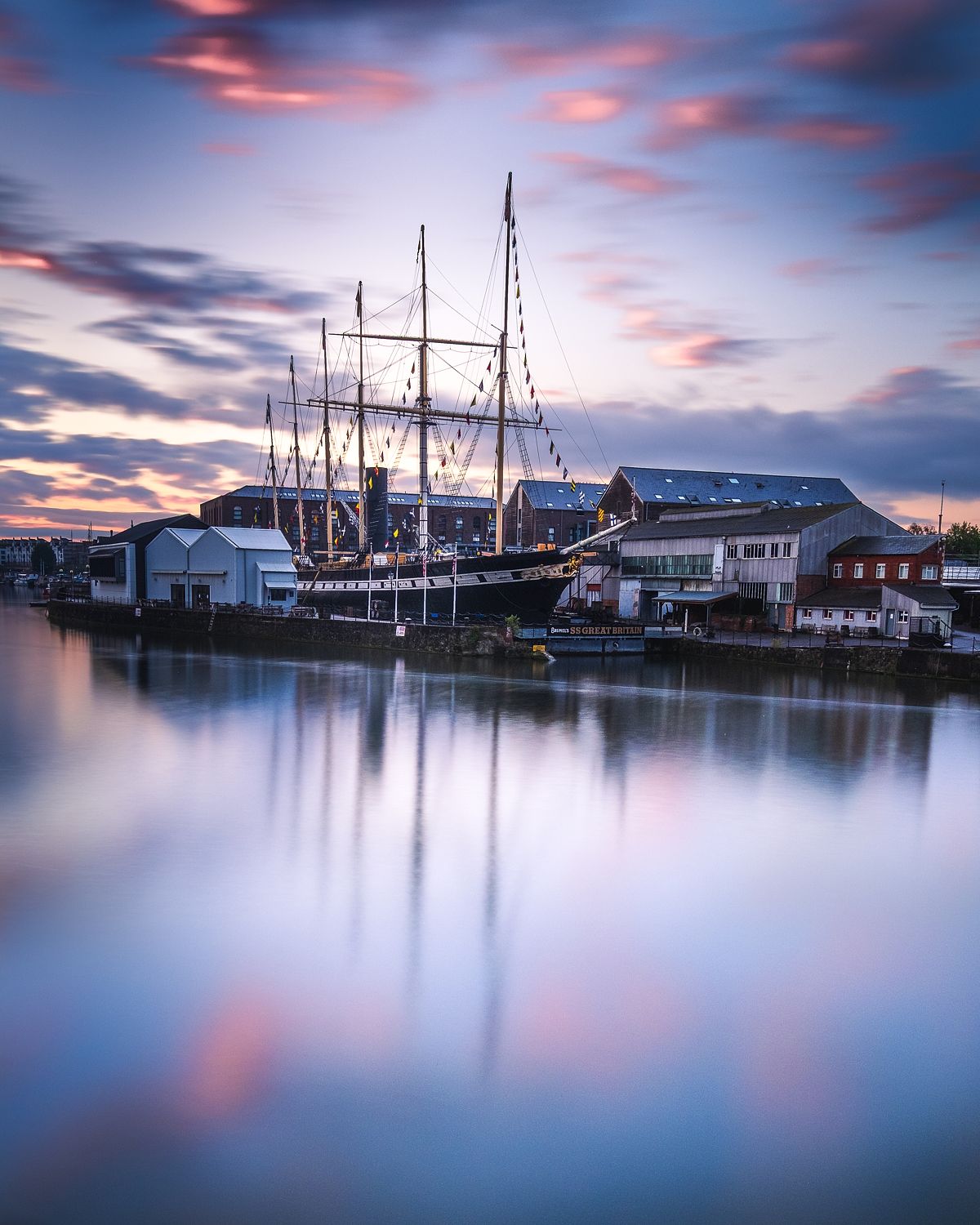 SS Great Britain at Sunset, Bristol Harbourside