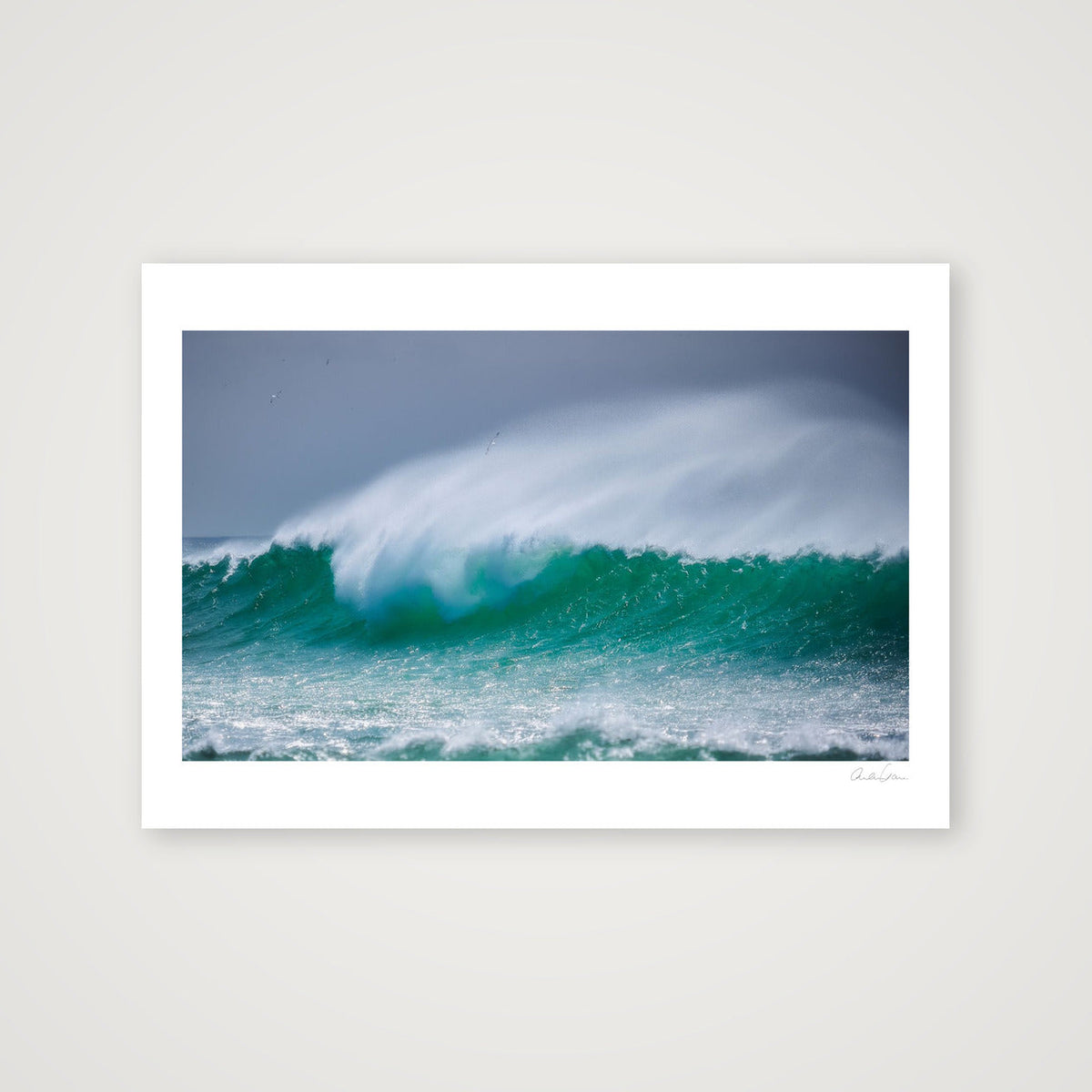 A Huge Wave Crashes on Hoy Island: Riding on the Crest of a Wave — 100×70cm Print only