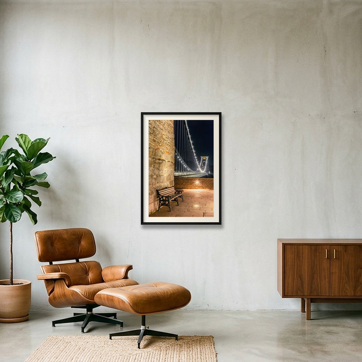 Clifton Suspension Bridge, Bristol : Broken Promise — 59×84cm Black Frame