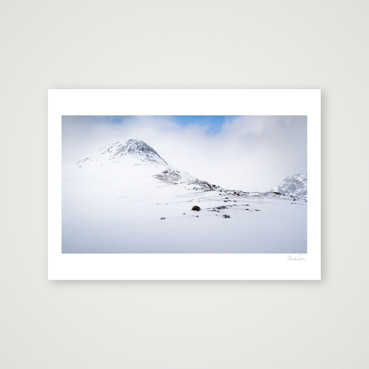 Breadcrumbs lead to the summit — 100×70cm Print only