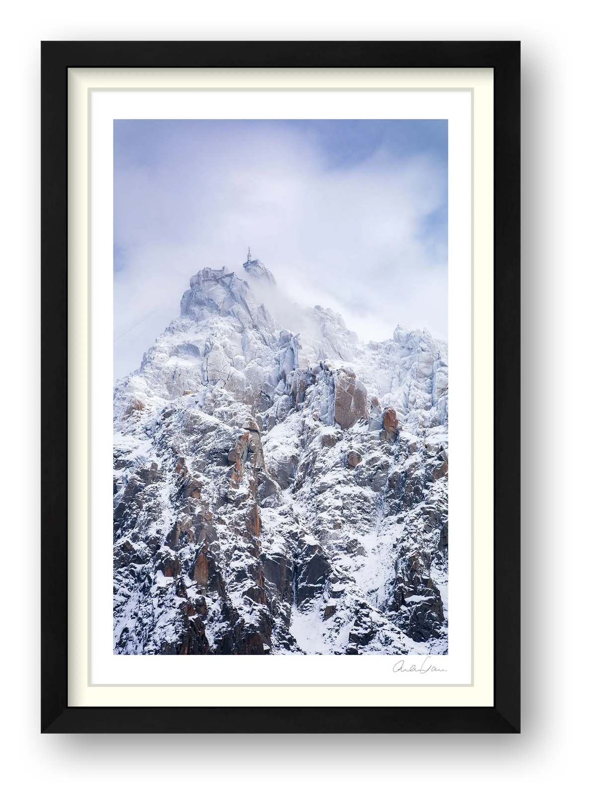 The Aiguille du Midi: Exposure — framed