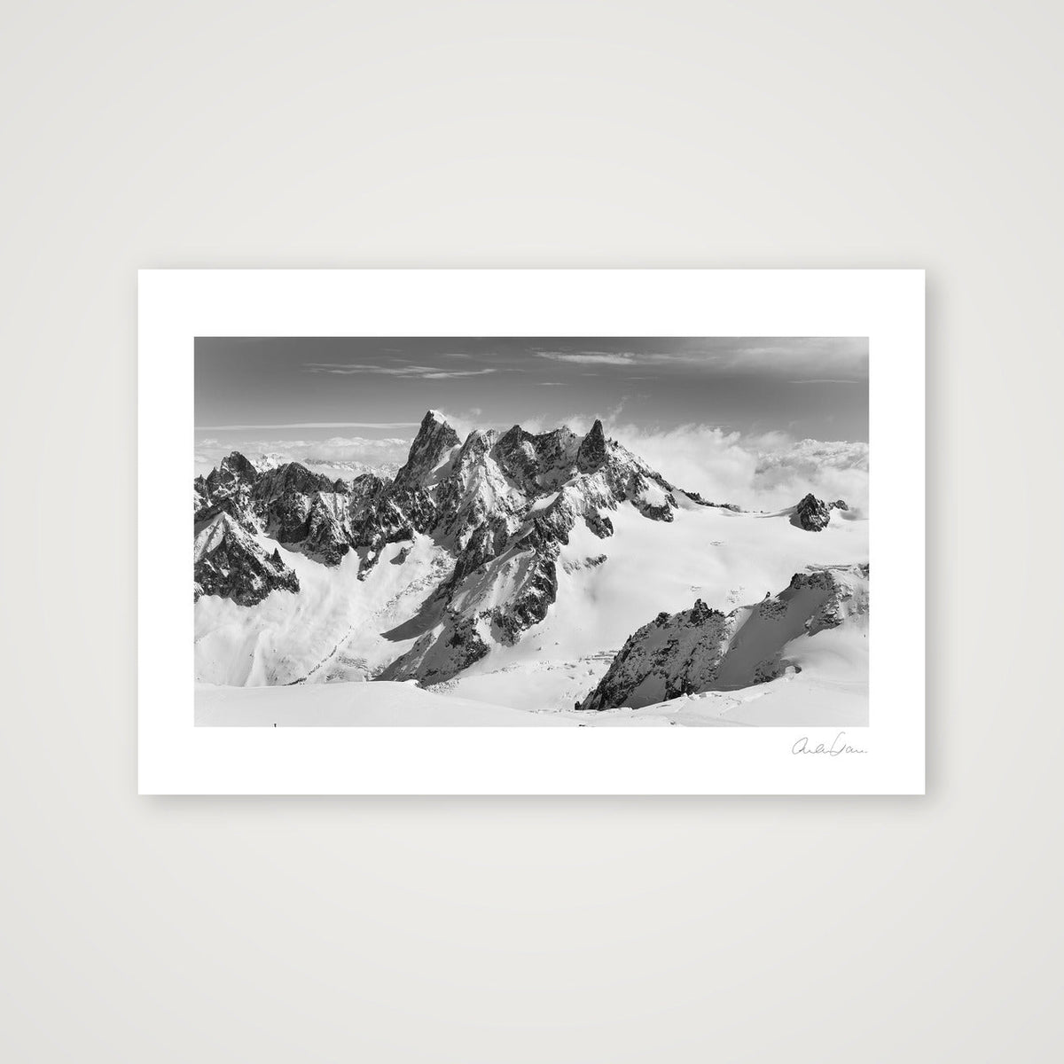 Les Grandes Jorasses, Chamonix Mont Blanc — 45×30cm Print only