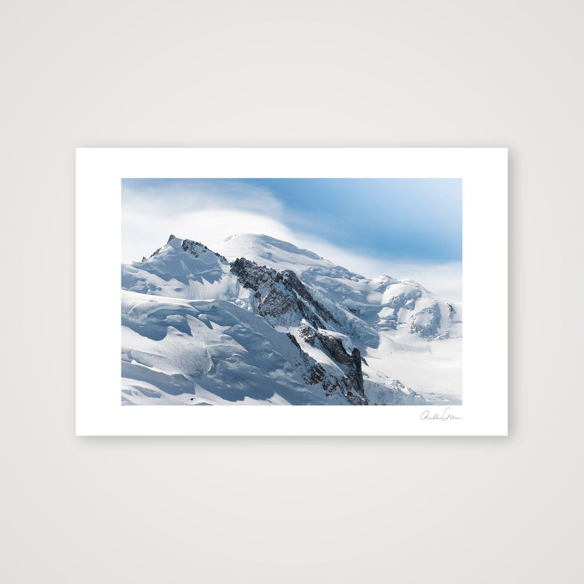 Windswept Summit, Mont Blanc — 60×40cm Print only