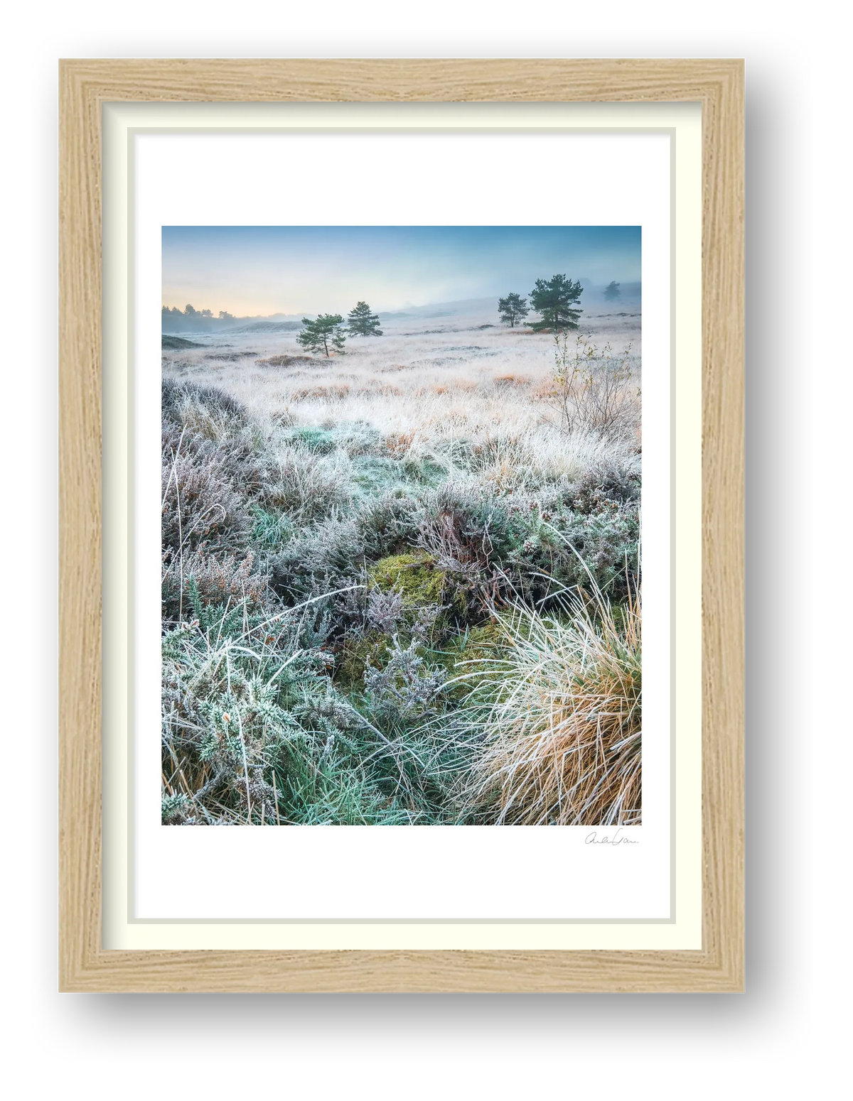 Sub Zero at Dawn, Priddy, Mendips — framed