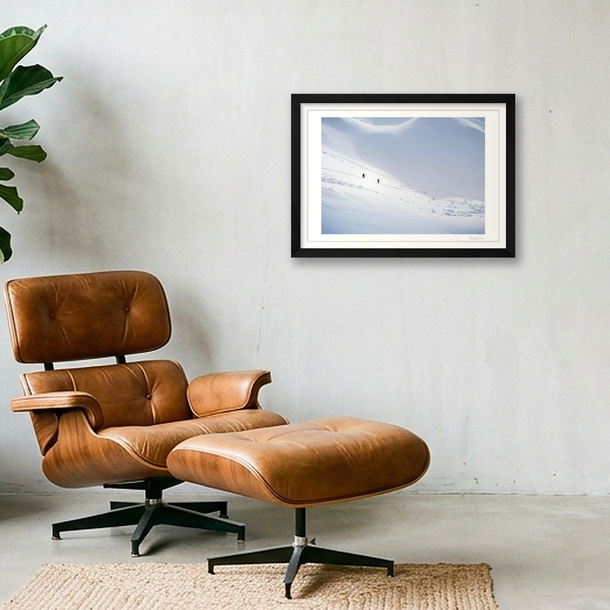Ski Touring in the Wilderness: The Journey — A3 (42×30cm) Black Frame