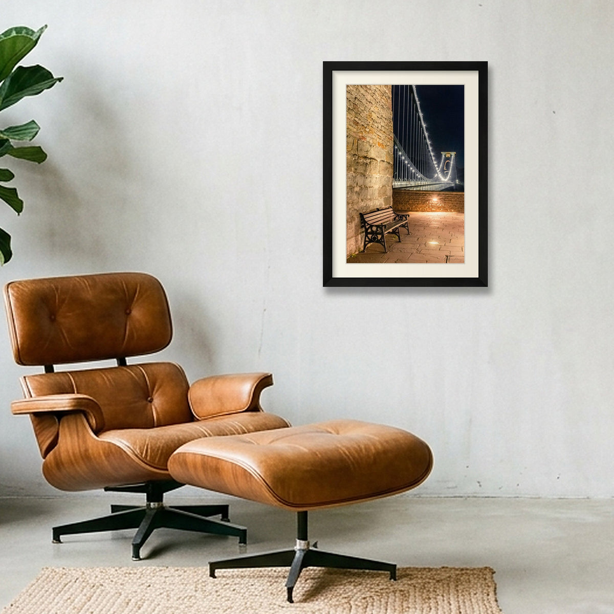 Clifton Suspension Bridge, Bristol : Broken Promise — A3 (30×42cm) Black Frame